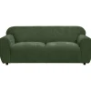 Bank Bibi 3-zits - stof Glory - groen