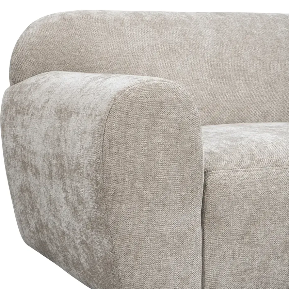 Bank Bibi 3-zits - stof Glory - beige