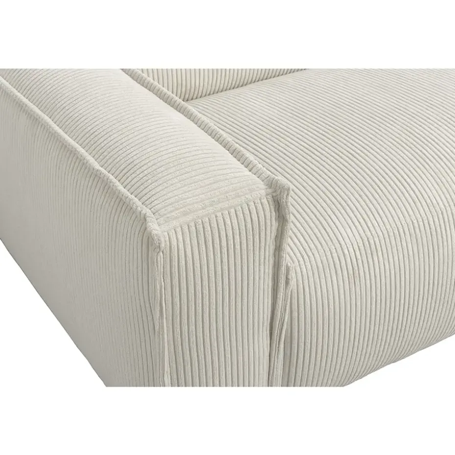 Bank Brooklyn met chaise longue rechts - Soop - crème