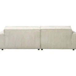 Bank Brooklyn met chaise longue links - Soop - crème
