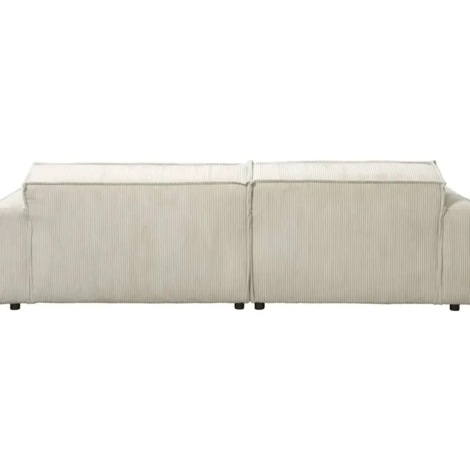 Bank Brooklyn met chaise longue links - Soop - crème