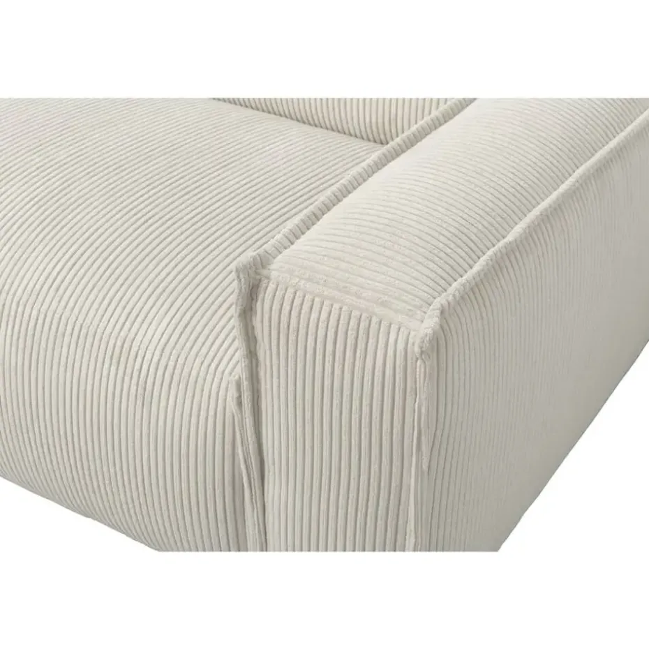 Bank Brooklyn met chaise longue links - Soop - crème