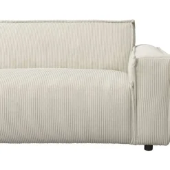 Bank Brooklyn met chaise longue links - Soop - crème