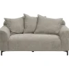 Bank Elsa 2-zits - stof Eden- taupe