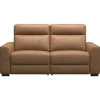Bank James 3-zits - stof Supple - cognac