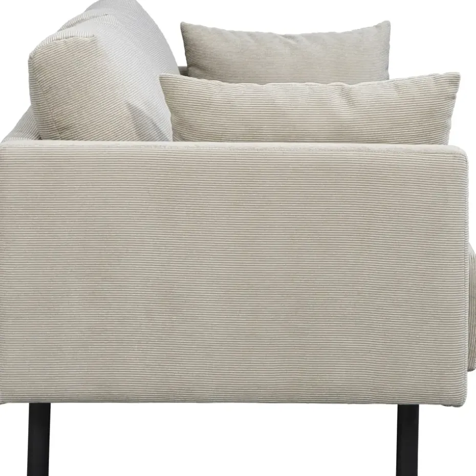 Bank Siem 3-zits - ribstof Fjord - beige