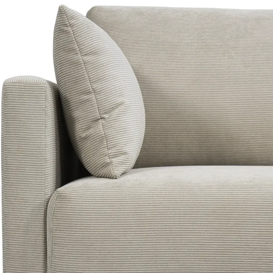 Bank Siem 3-zits - ribstof Fjord - beige