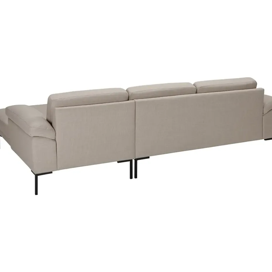 Bank Tom met chaise longue rechts - Basel - beige