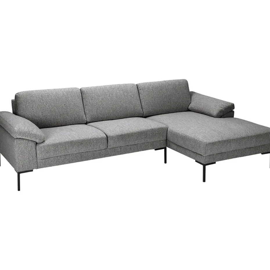 Bank Tom met chaise longue rechts - Monza - grijs