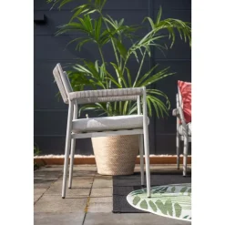 Barcelona dining fauteuil - taupe - rope grey sand - valley sand