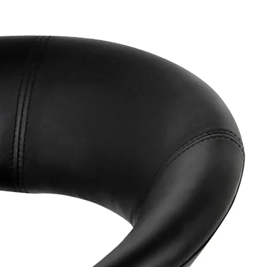 Barkruk - Zwart PU leer - Zithoogte 79cm - Trana - Set van 2