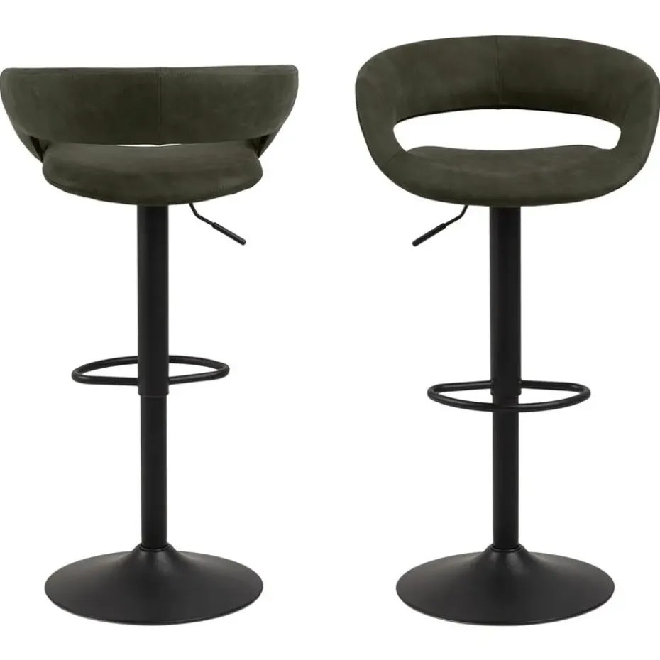 Barkruk Faber - olijfgroen (2 stuks)