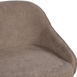 Barstoel Taupe - Zithoogte 65cm - Scandinavisch - Stoel Maxime - Set van 2