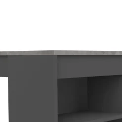 Bartafel Aravis 115x50 met opbergruimte - zwart/beton