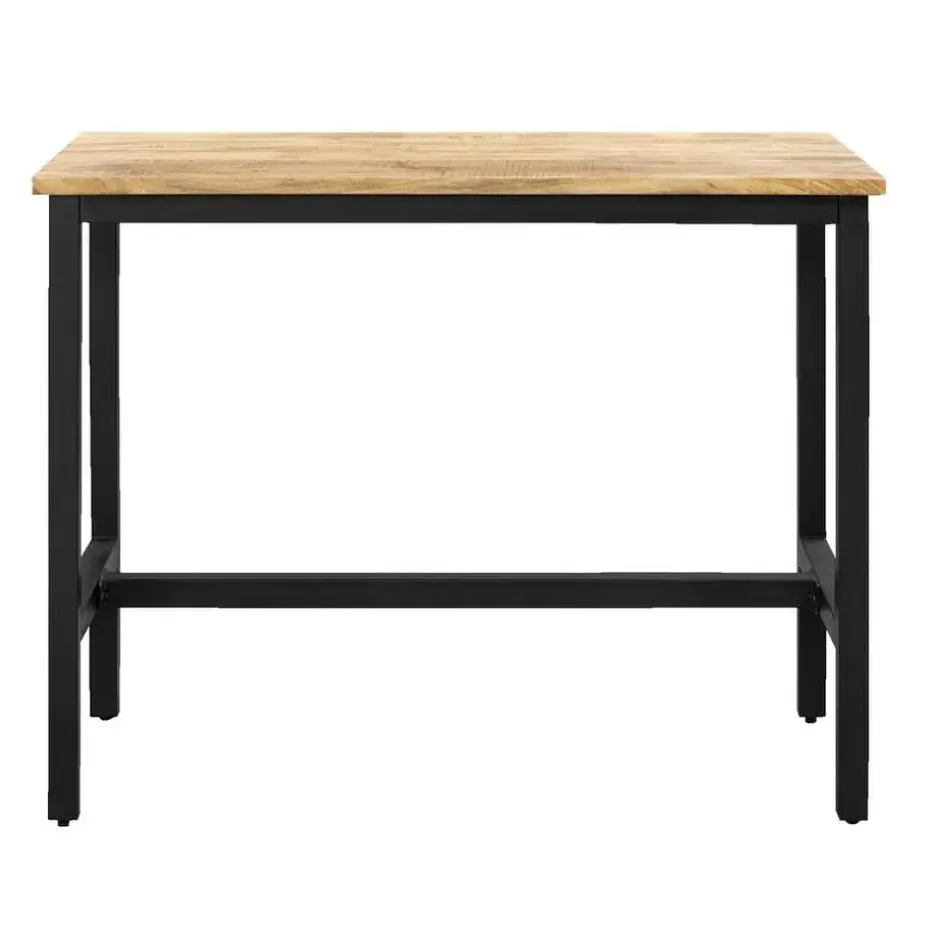 Bartafel Kyan - zwart/naturel - 105x137x67 cm