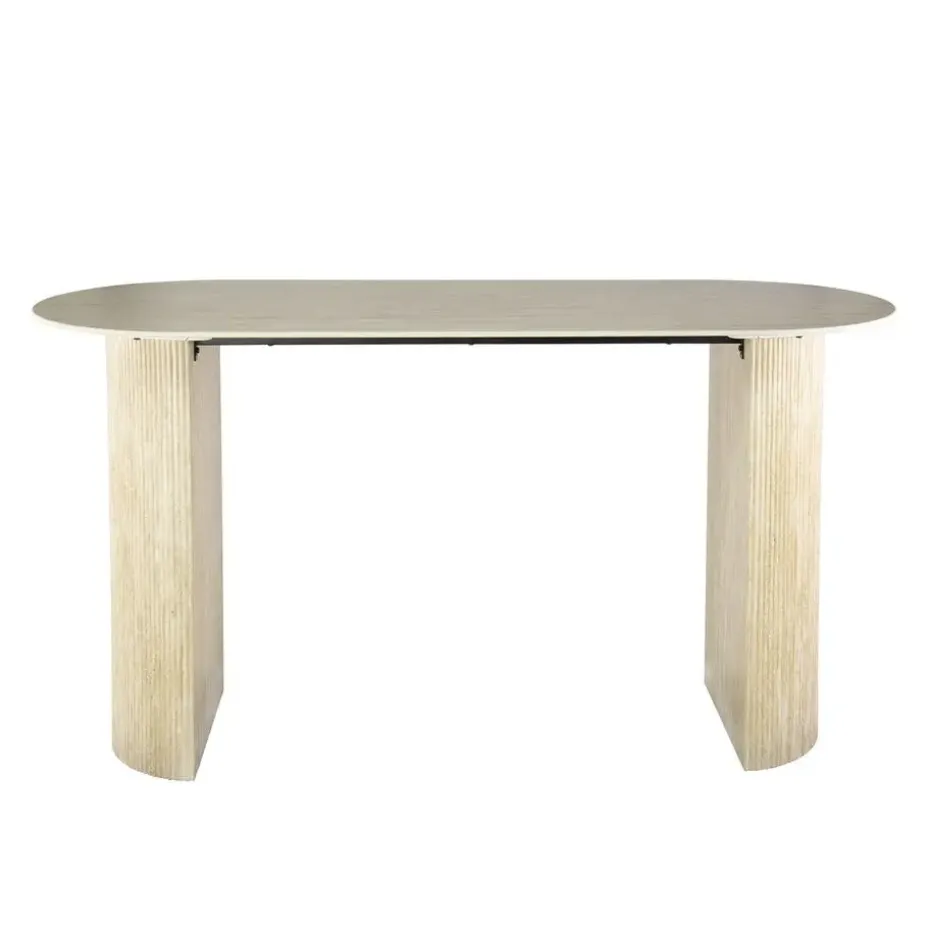 Bartafel Ovaal - Keramiek Travertin - 178x70x92cm - Romano