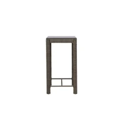 Bartafel Wicker - Grijs Glas - 100x60x110cm - Alo