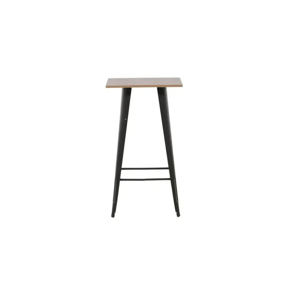 Bartafel Zwart Hout - 60x60x105cm - Tempe