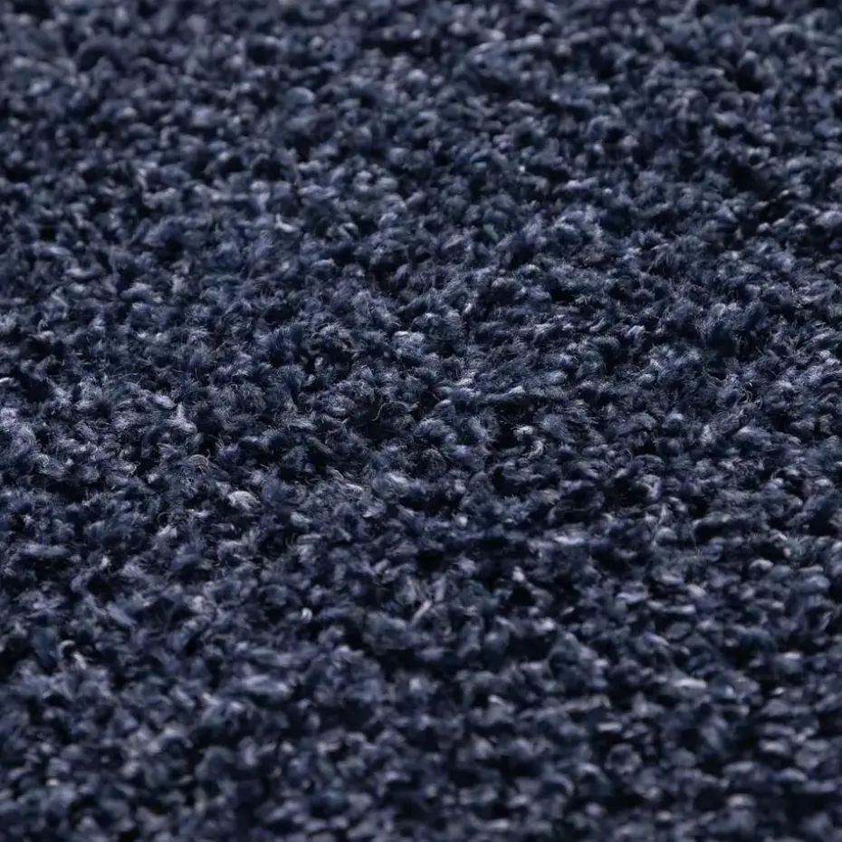 Basic Shaggy vloerkleed Donker Blauw Hoogpolig - 140x200 CM