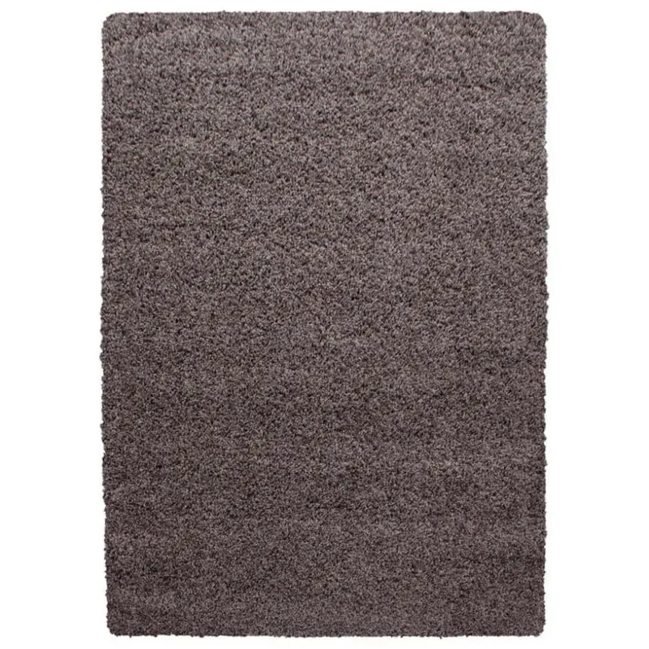 Basic Shaggy vloerkleed Taupe Hoogpolig - 160x230 CM
