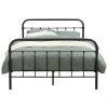 Bed Anne - mat antraciet - 140x200 cm