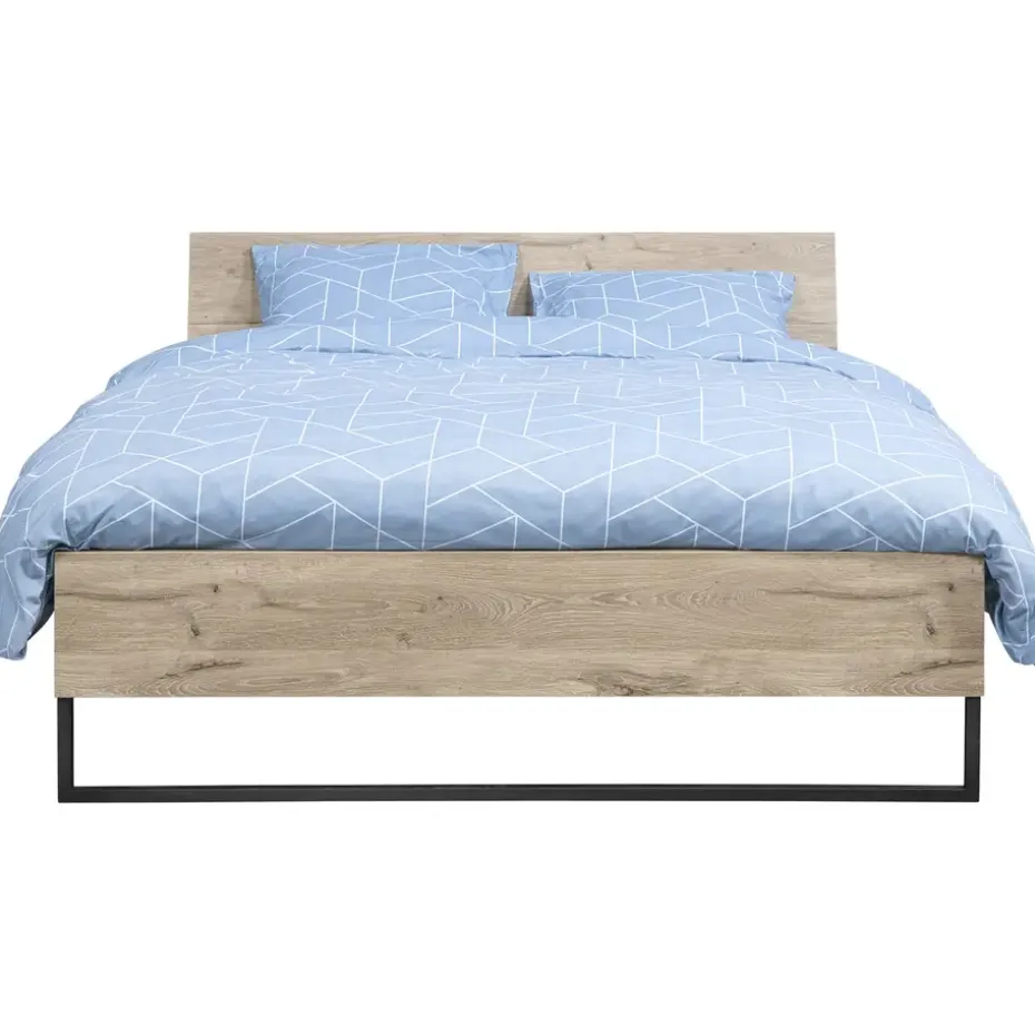 Bed Dex - eikenkleur - 140x200 cm