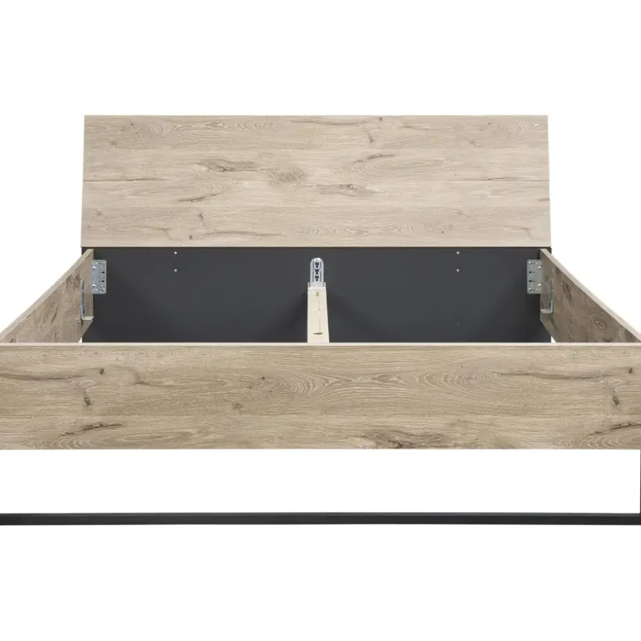 Bed Dex - eikenkleur - 140x200 cm