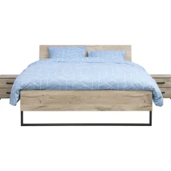 Bed Dex - eikenkleur - 140x200 cm