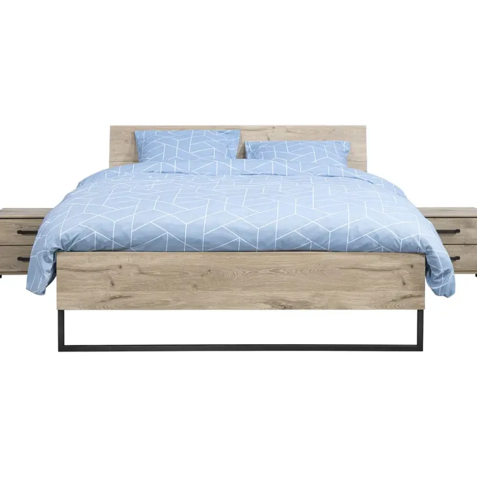 Bed Dex - eikenkleur - 140x200 cm