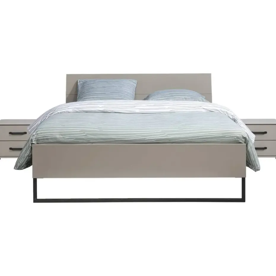 Bed Dex - greige - 140x200 cm