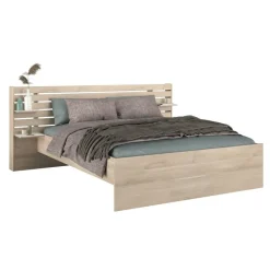 Bed Evi - eikenkleur - 180x200 cm