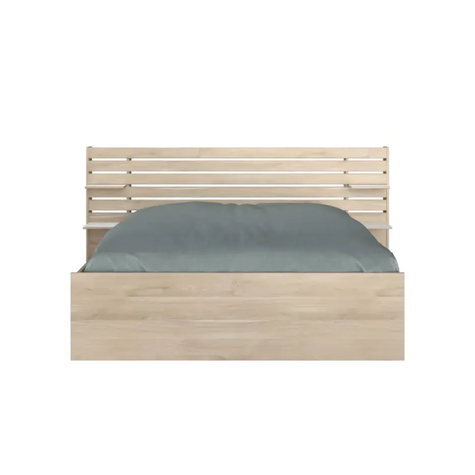 Bed Evi - eikenkleur - 180x200 cm