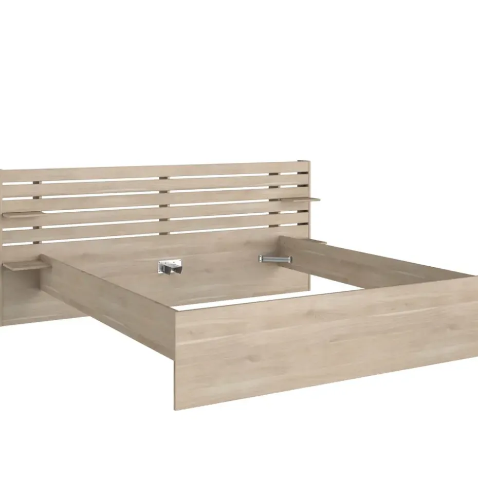 Bed Evi - eikenkleur - 180x200 cm