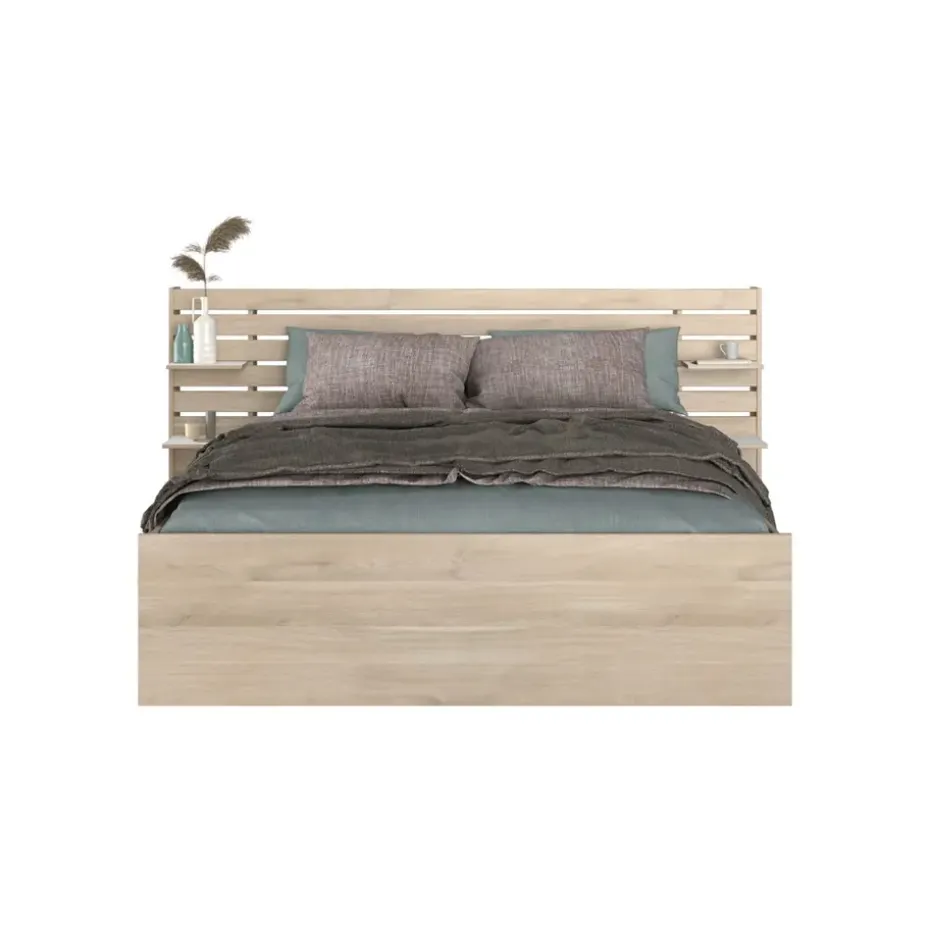 Bed Evi - eikenkleur - 160x200 cm