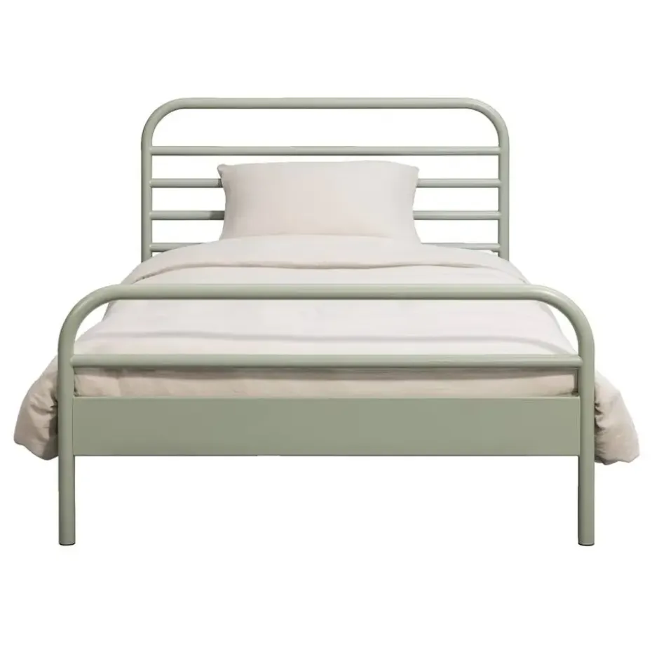 Bed Jada metaal - groen - 90x200 cm