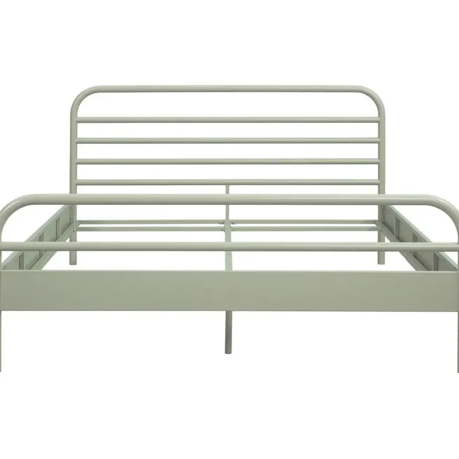 Bed Jada metaal - groen - 140x200 cm