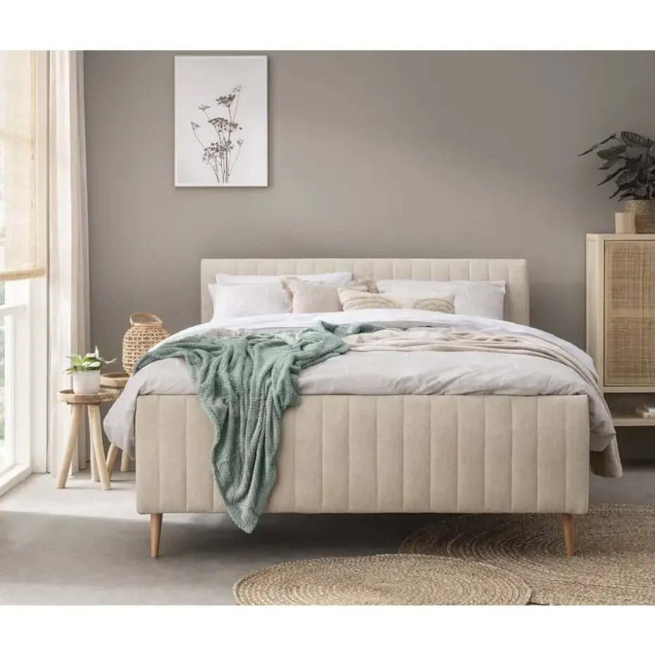 Bed Lieke - ecru - 160x200 cm