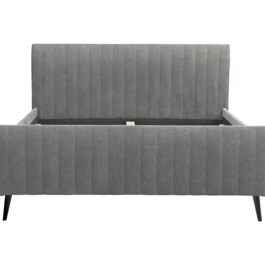 Bed Lieke - grijs/groen - 180x200 cm