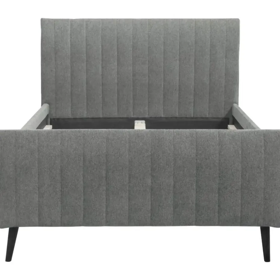 Bed Lieke - grijs/groen - 120x200 cm