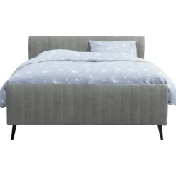 Bed Lieke - grijs/groen - 140x200 cm