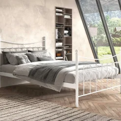 Bed Liza 140x200 met lattenbodem - wit