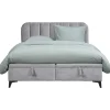 Bed Lizz met opbergruimte - grijs - 160x200 cm