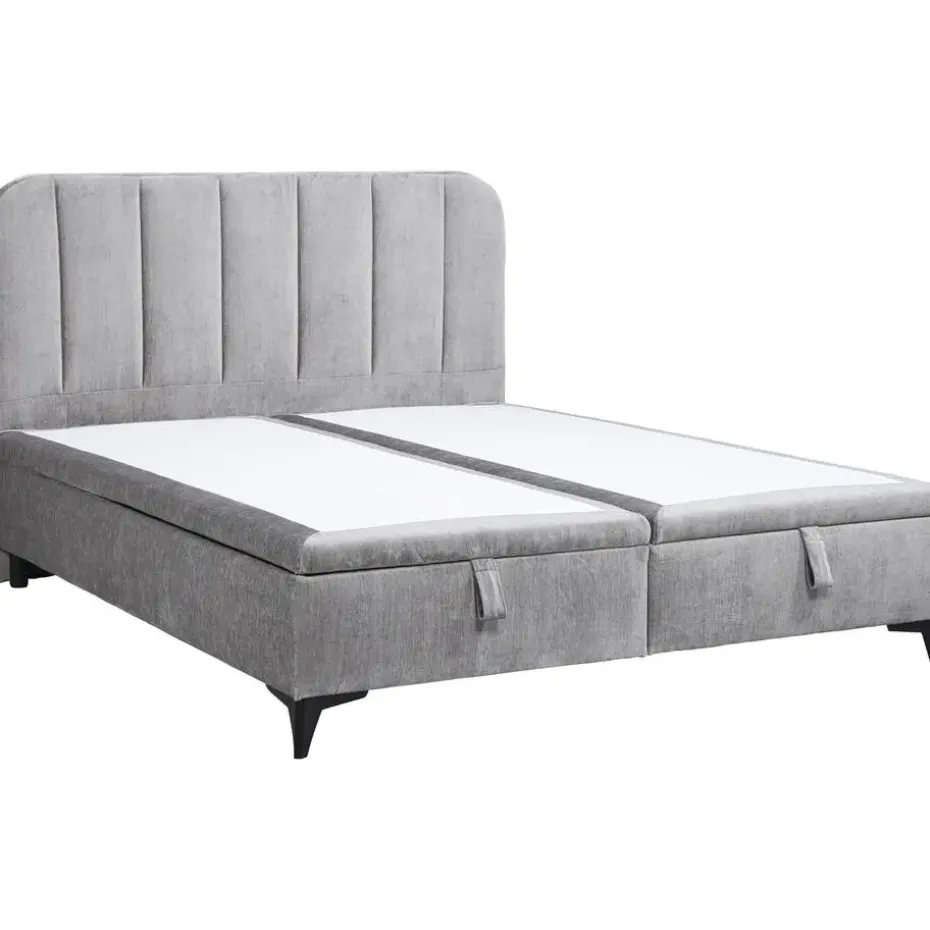 Bed Lizz met opbergruimte - grijs - 160x200 cm