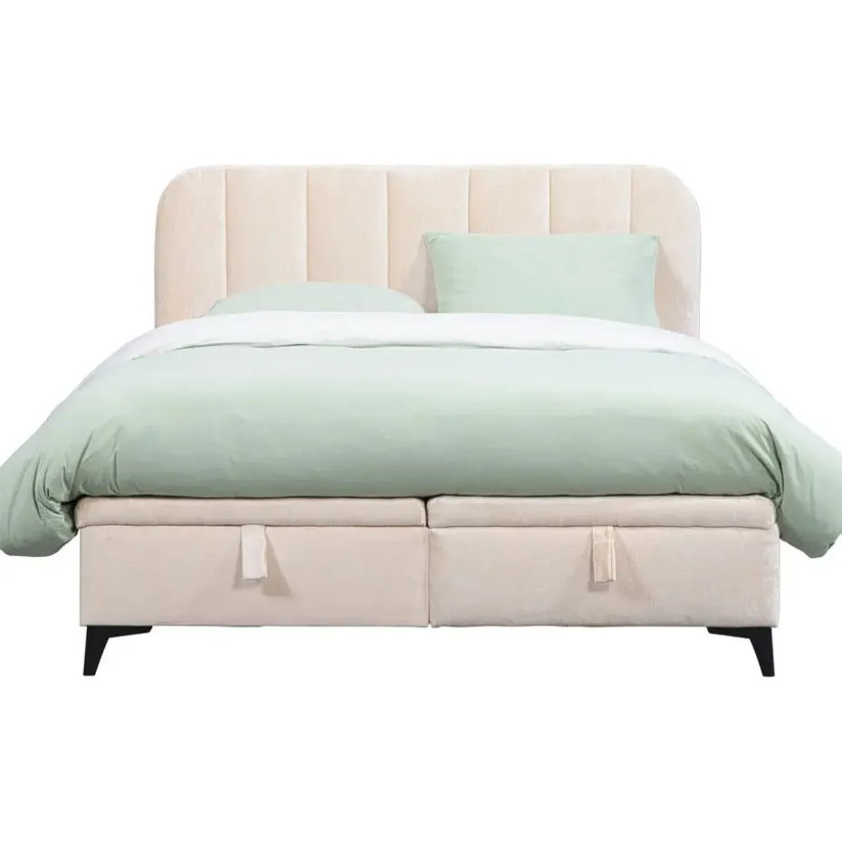 Bed Lizz met opbergruimte - ecru - 140x200 cm