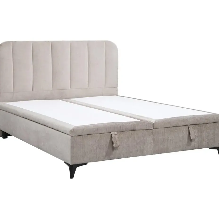 Bed Lizz met opbergruimte - greige - 180x200 cm