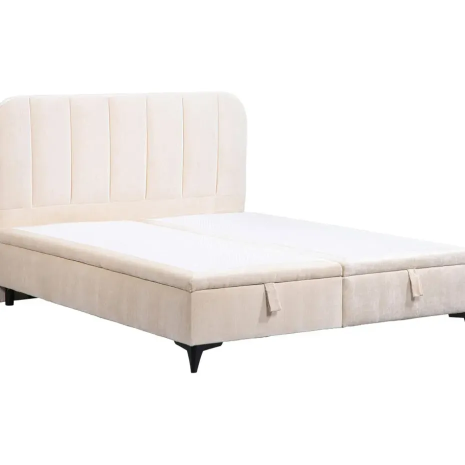 Bed Lizz met opbergruimte - ecru - 160x200 cm