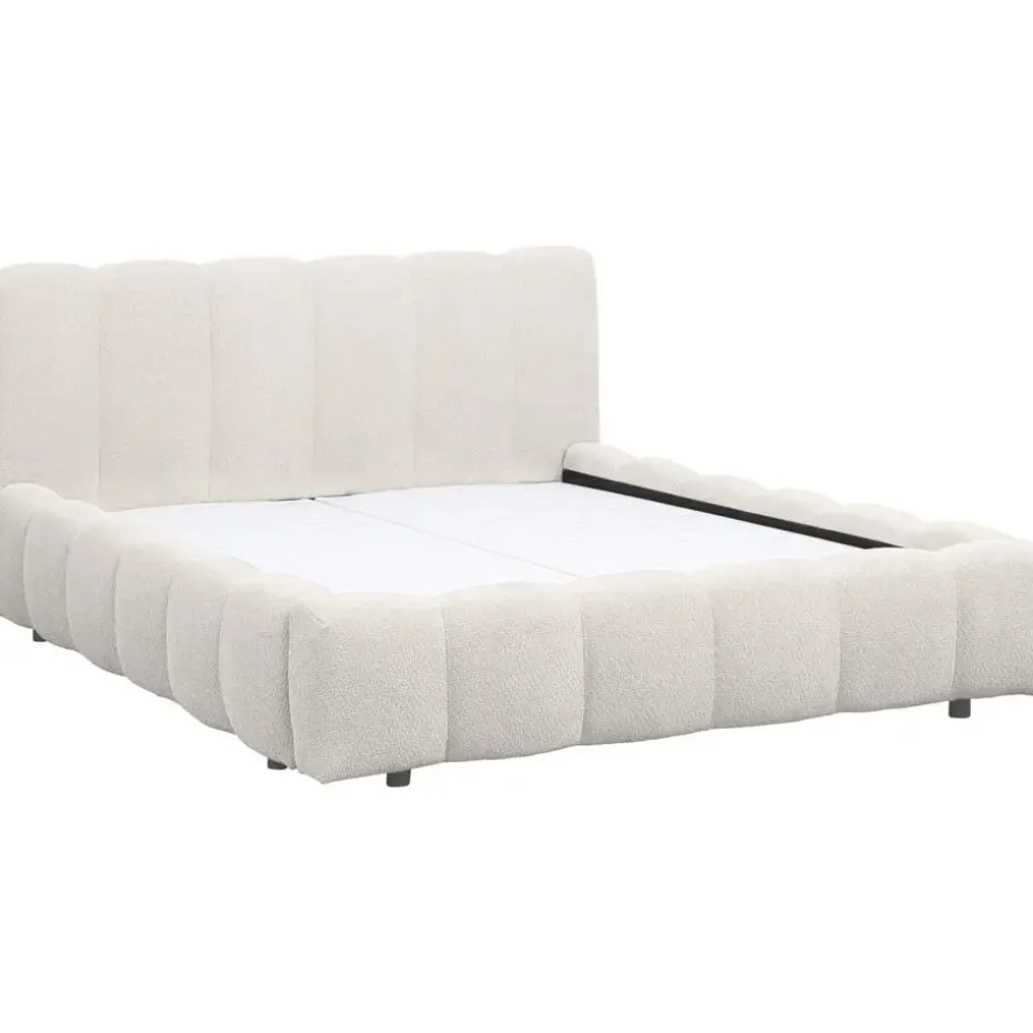 Bed Maudy met opbergruimte - ecru - 180x200 cm