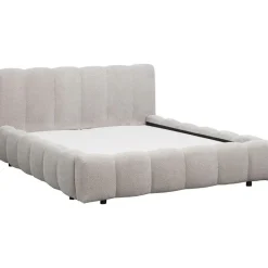 Bed Maudy met opbergruimte - lichtgrijs - 140x200 cm