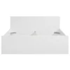 Bed Naia - hoogglans wit - 140x200 cm