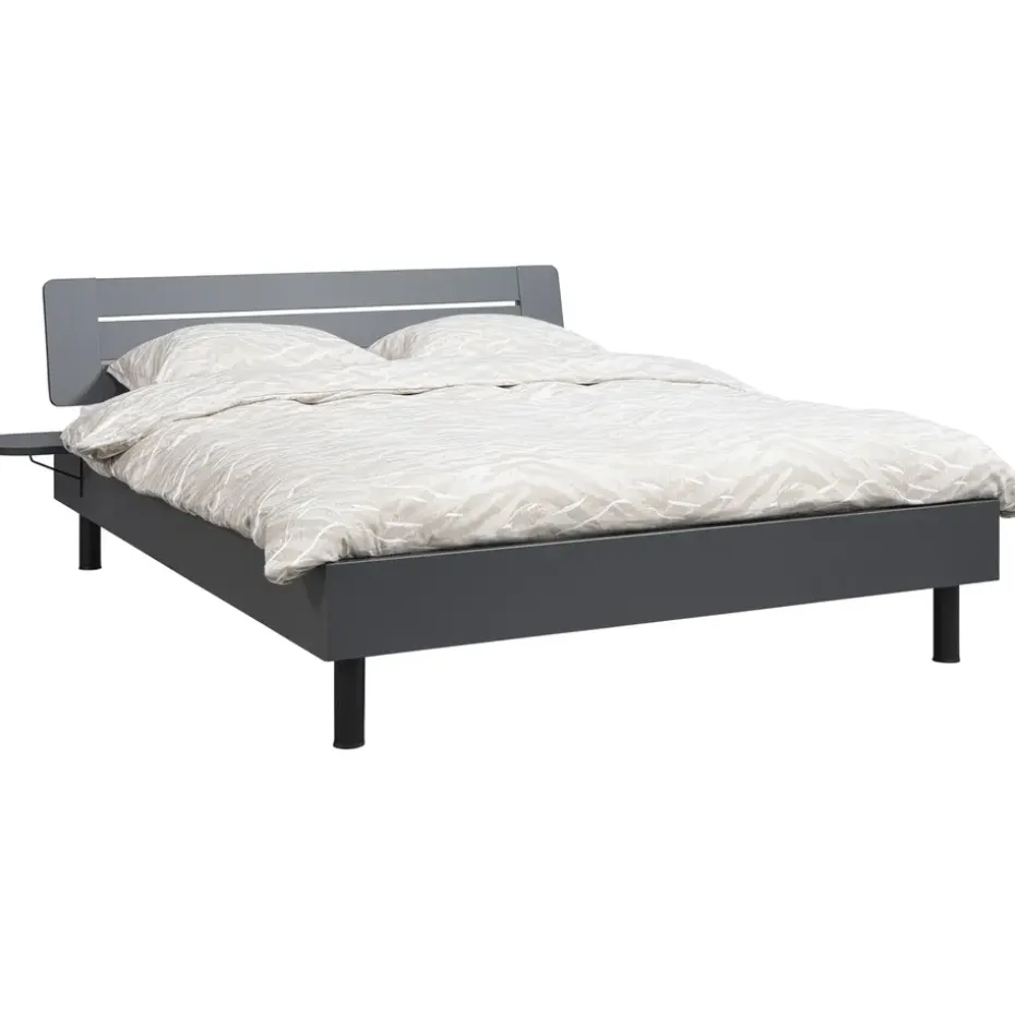 Bed Nova - grafietkleur - 180x200 cm